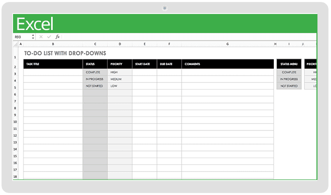 32 Free Excel Spreadsheet Templates | Smartsheet