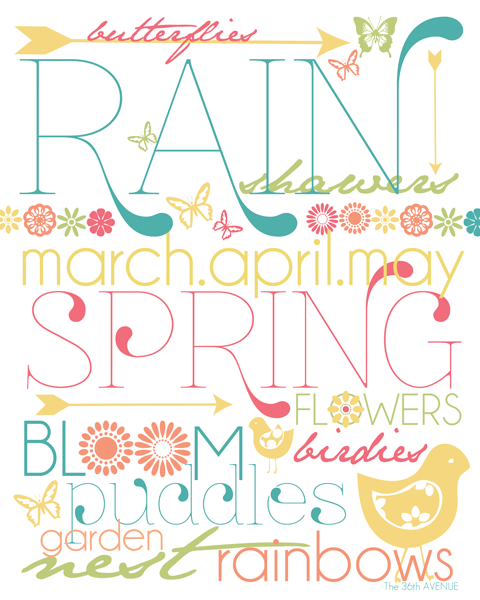 Free Spring Printables | The 36th AVENUE