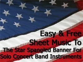 printable star spangled banner sheet music