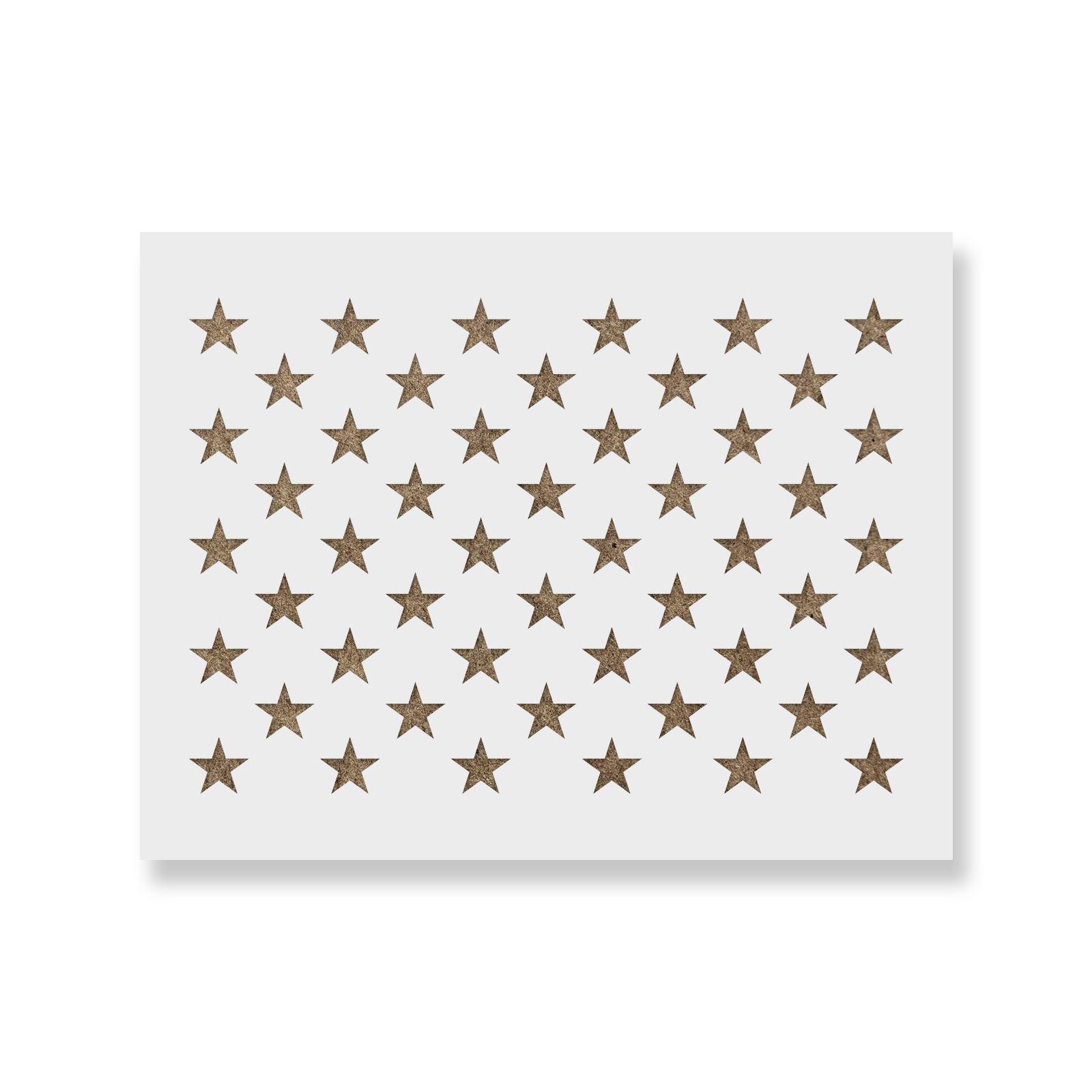 50 Stars Stencil with Multiple Sizes Available - 100% Made in USA