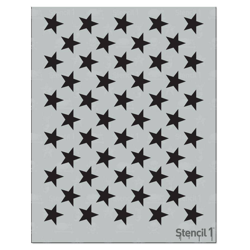 printable star stencil for american flag