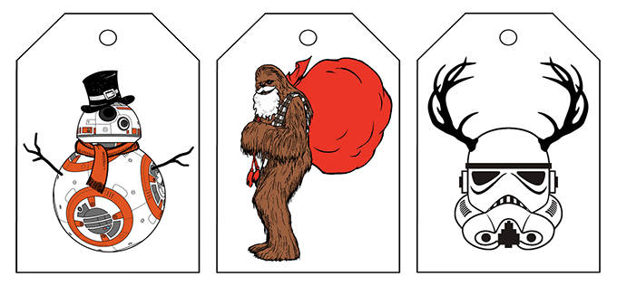 printable star wars gift tags