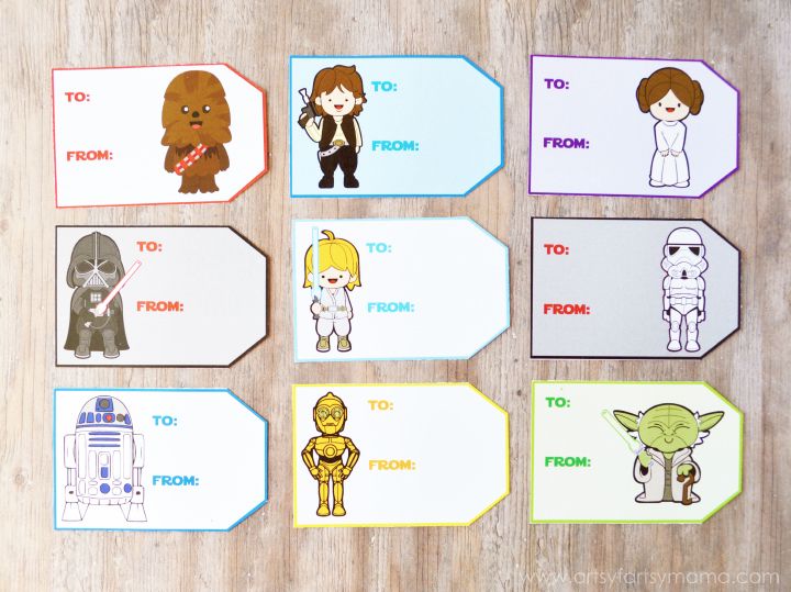 printable star wars gift tags