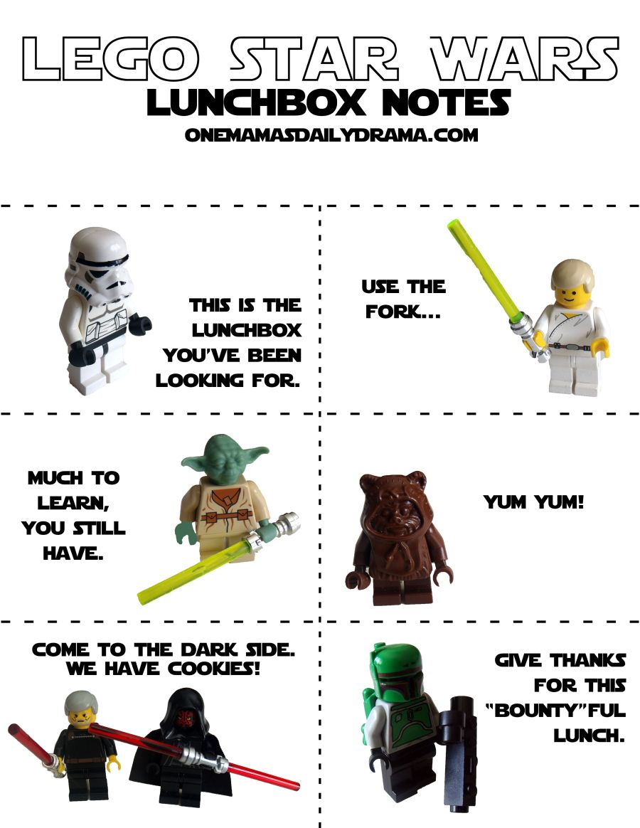 LEGO Star Wars Lunch Box Notes