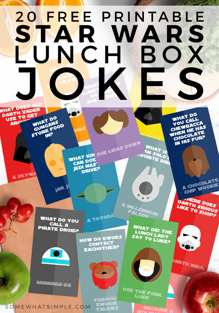 Star Wars Lunch Ideas + Free Printable Jokes - Somewhat Simple