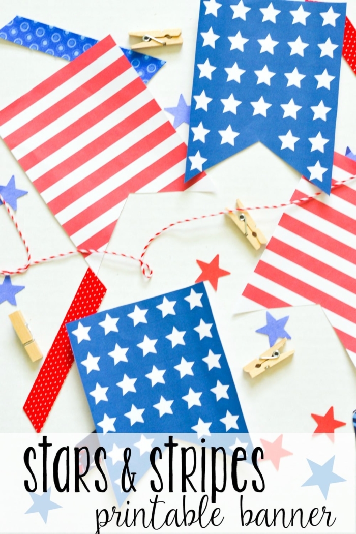 printable stars and stripes banner