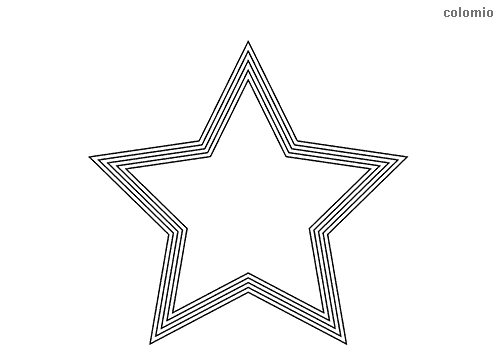 Stars coloring pages » Free &  Printable » Star coloring sheets