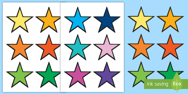 printable stars free
