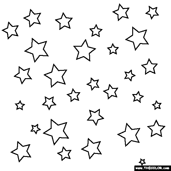 printable stars in the sky