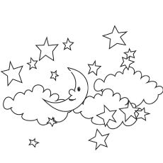 printable stars in the sky
