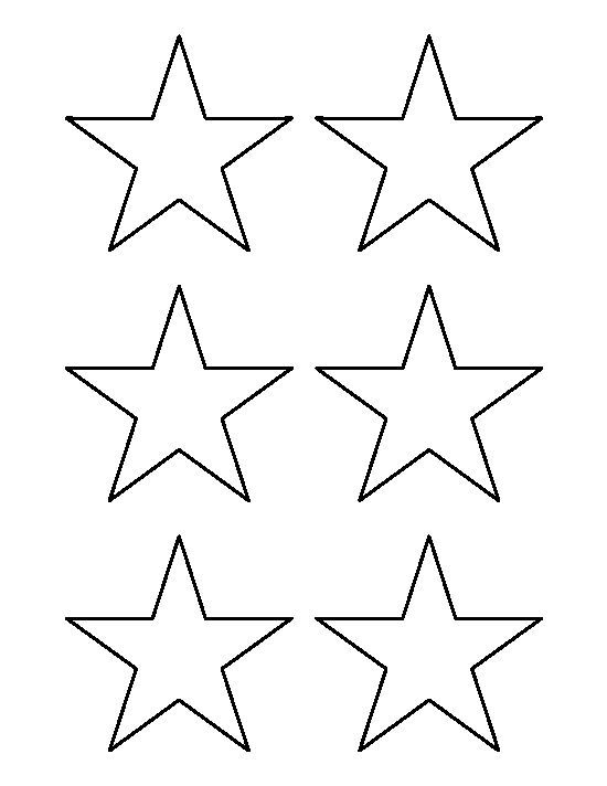 Star outline images 3 inch star pattern use the printable outline ...