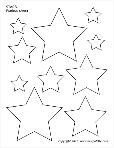 printable stars template