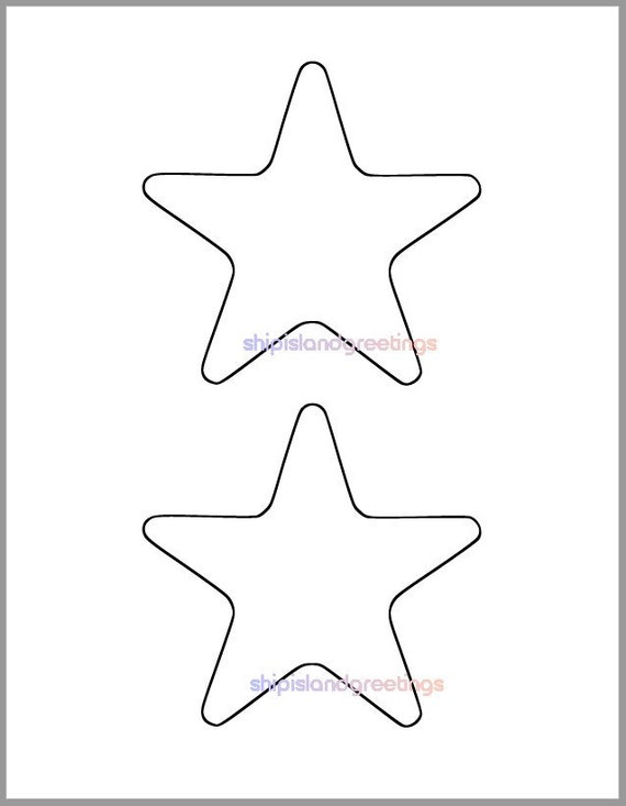 printable stars template
