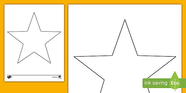 printable stars template