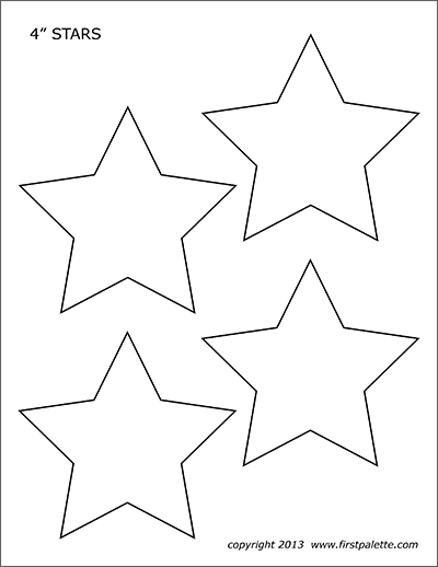 printable stars to colour