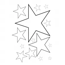 printable stars to colour