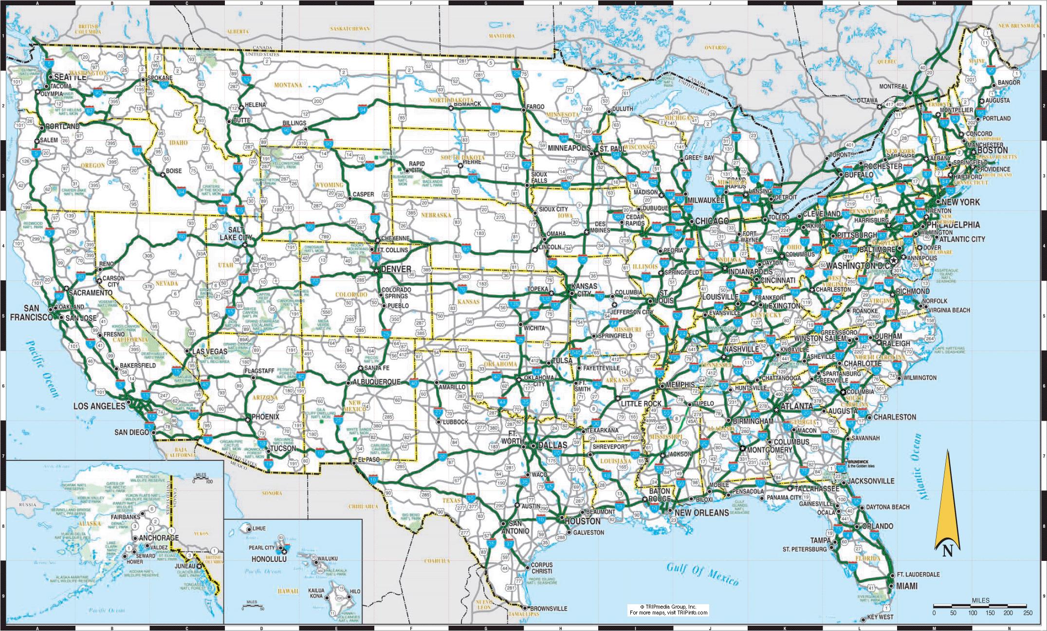printable state road maps usa