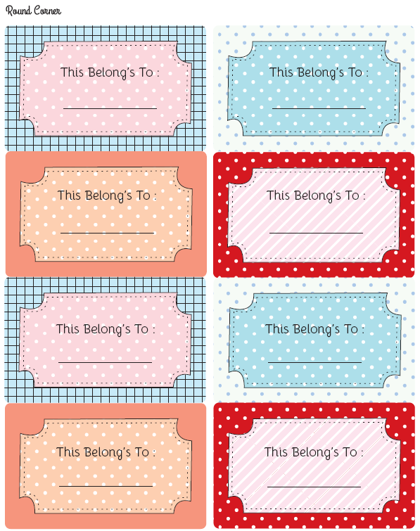 Free Stationery and Multi-purpose Labels | Free printable labels ...