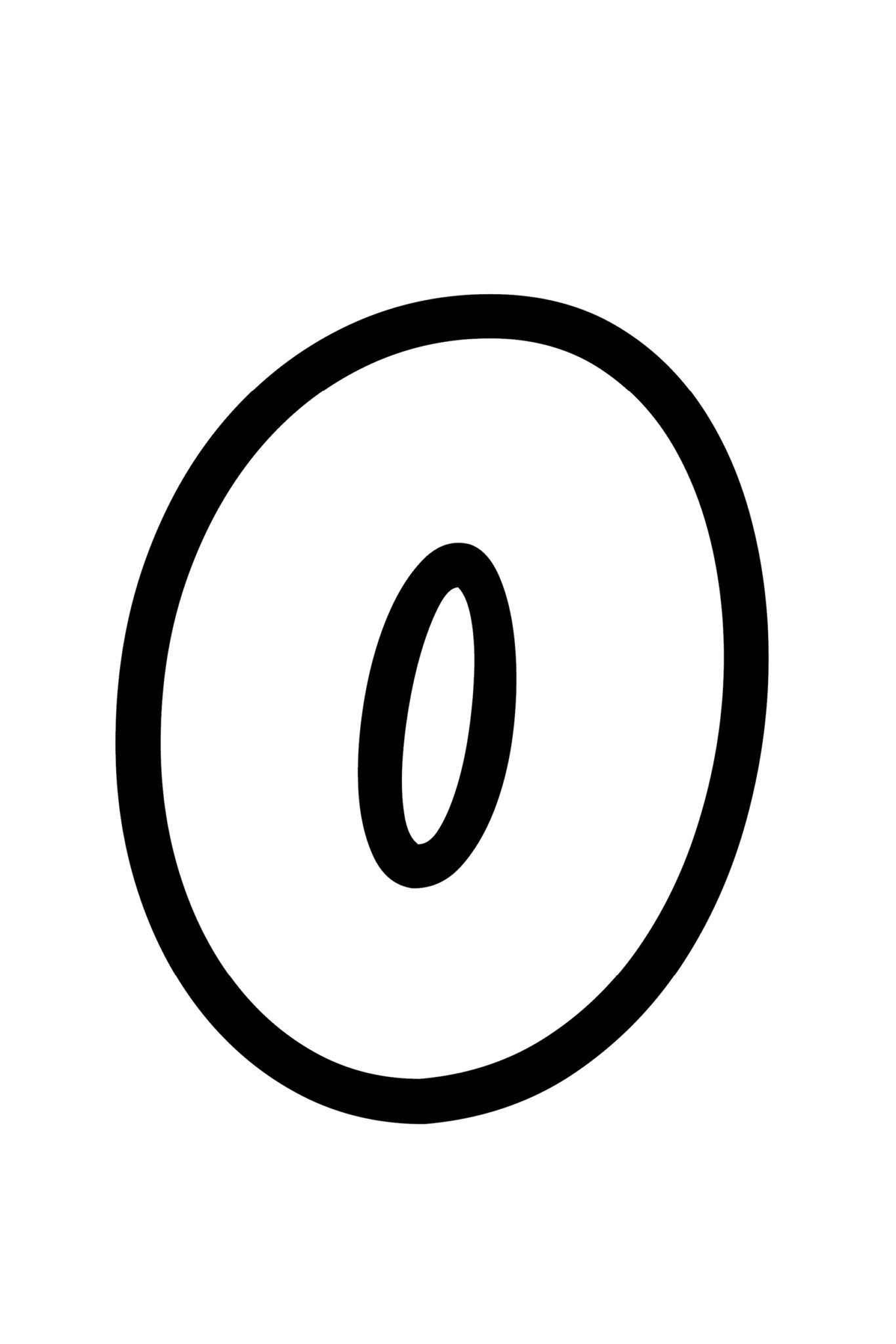 printable stencil letter o