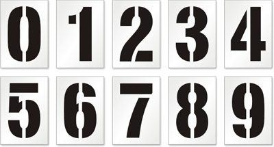 printable stencil numbers and letters