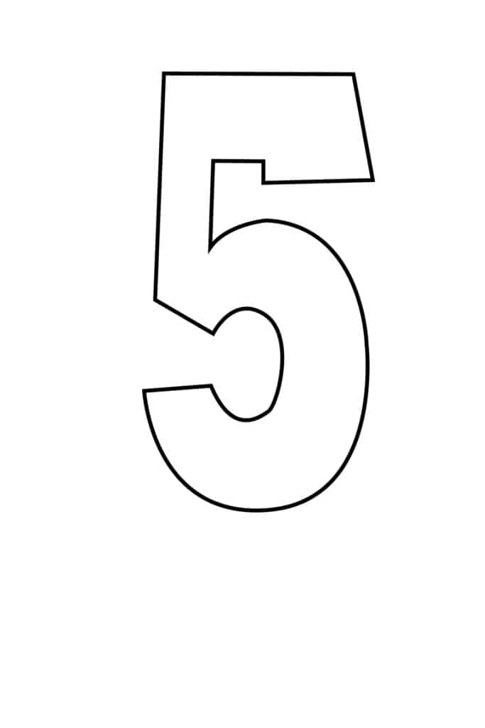Free Printable Number Stencils Set - Freebie Finding Mom