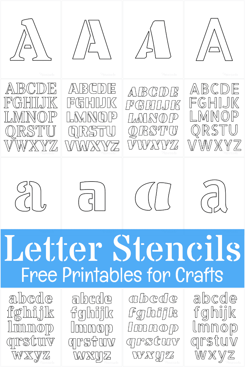 printable stencil numbers and letters