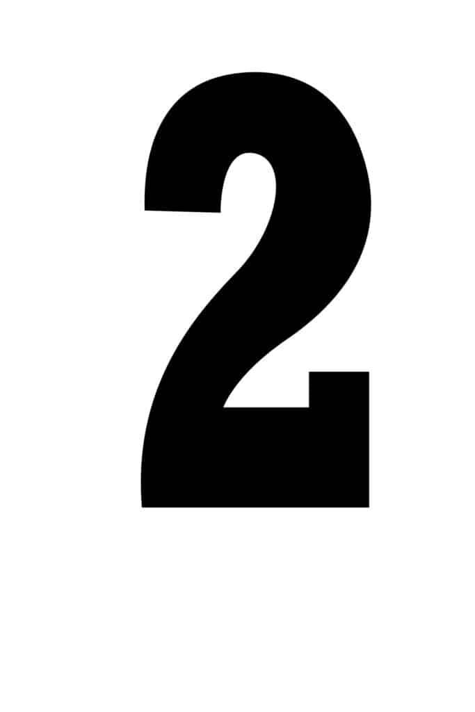 printable stencil numbers large