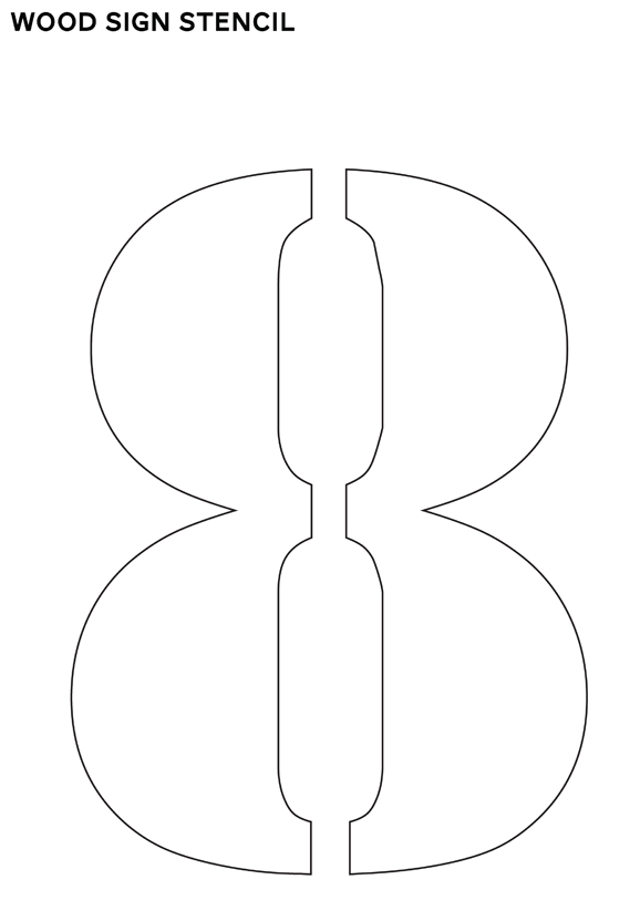 printable stencil numbers large