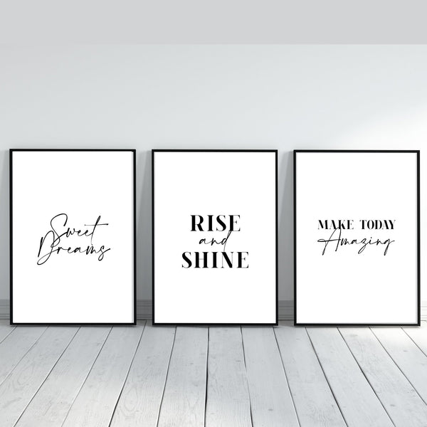 Inspirational Quotes Printable Wall Art Bundle Set Of 3 Digital Download