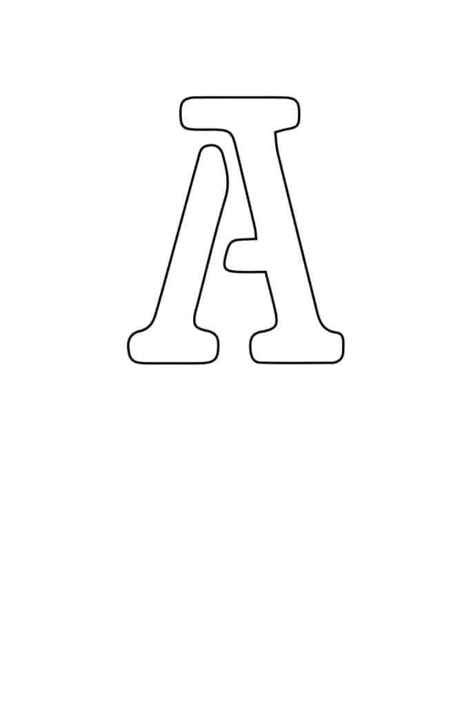 printable stencils alphabet