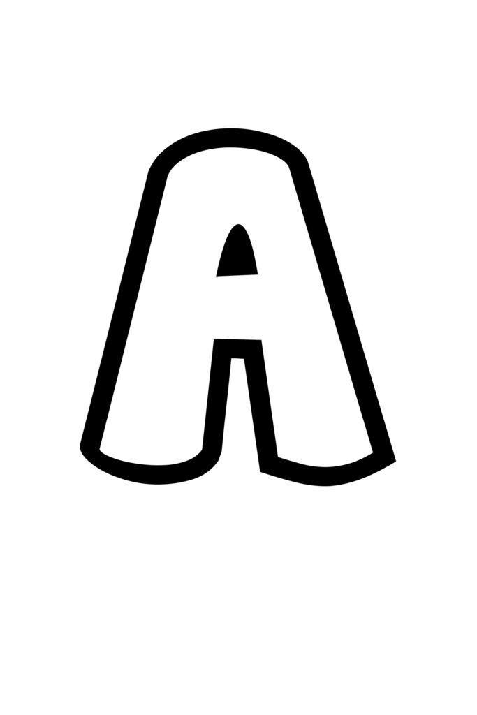 Free Printable Bubble Letter Stencils: Bubble Letter S Stencil ...