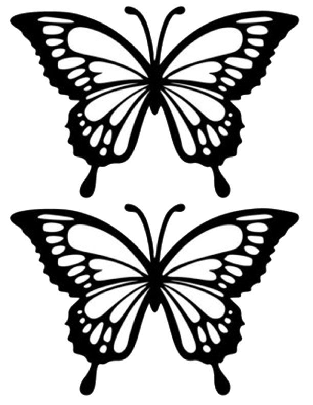 printable stencils butterfly outline