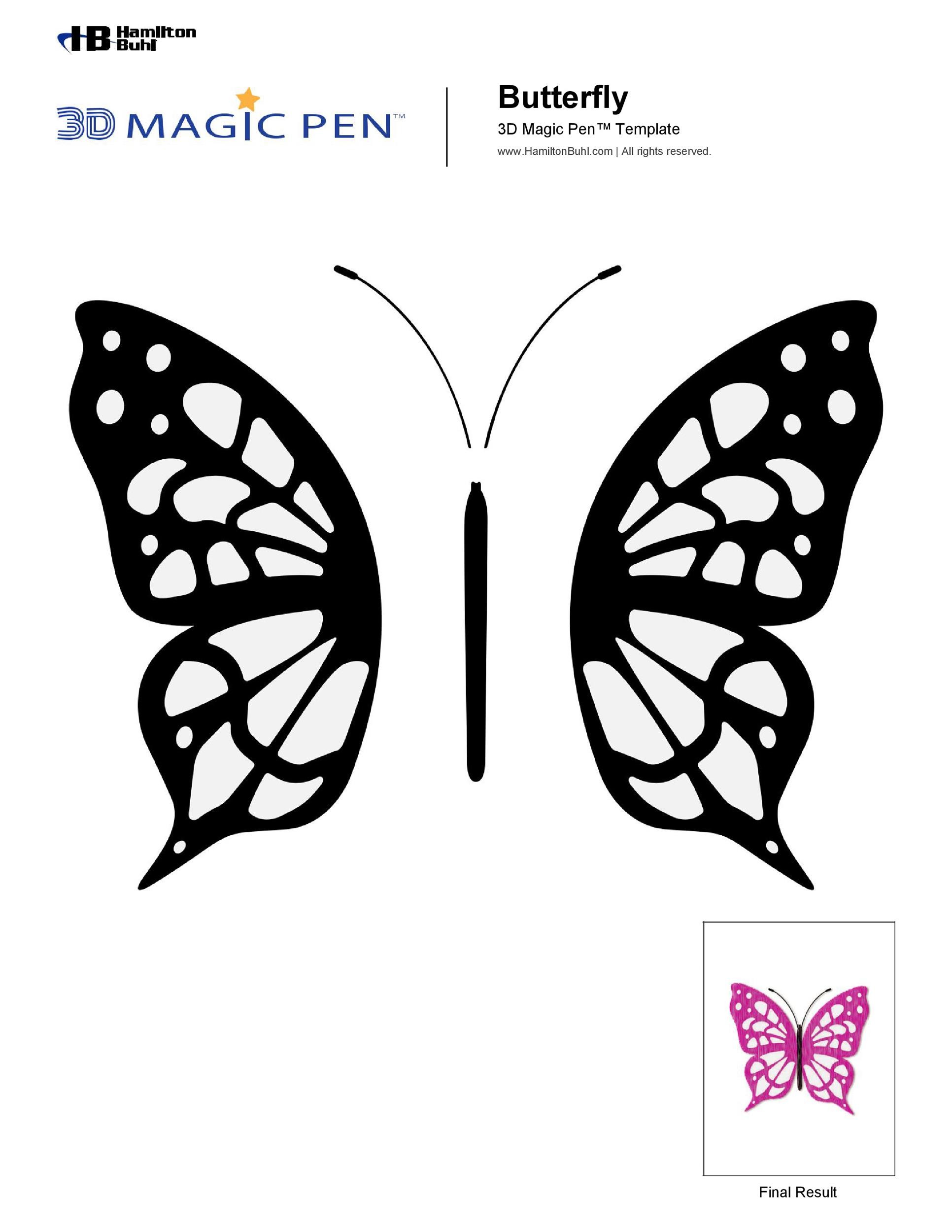 printable stencils butterfly outline