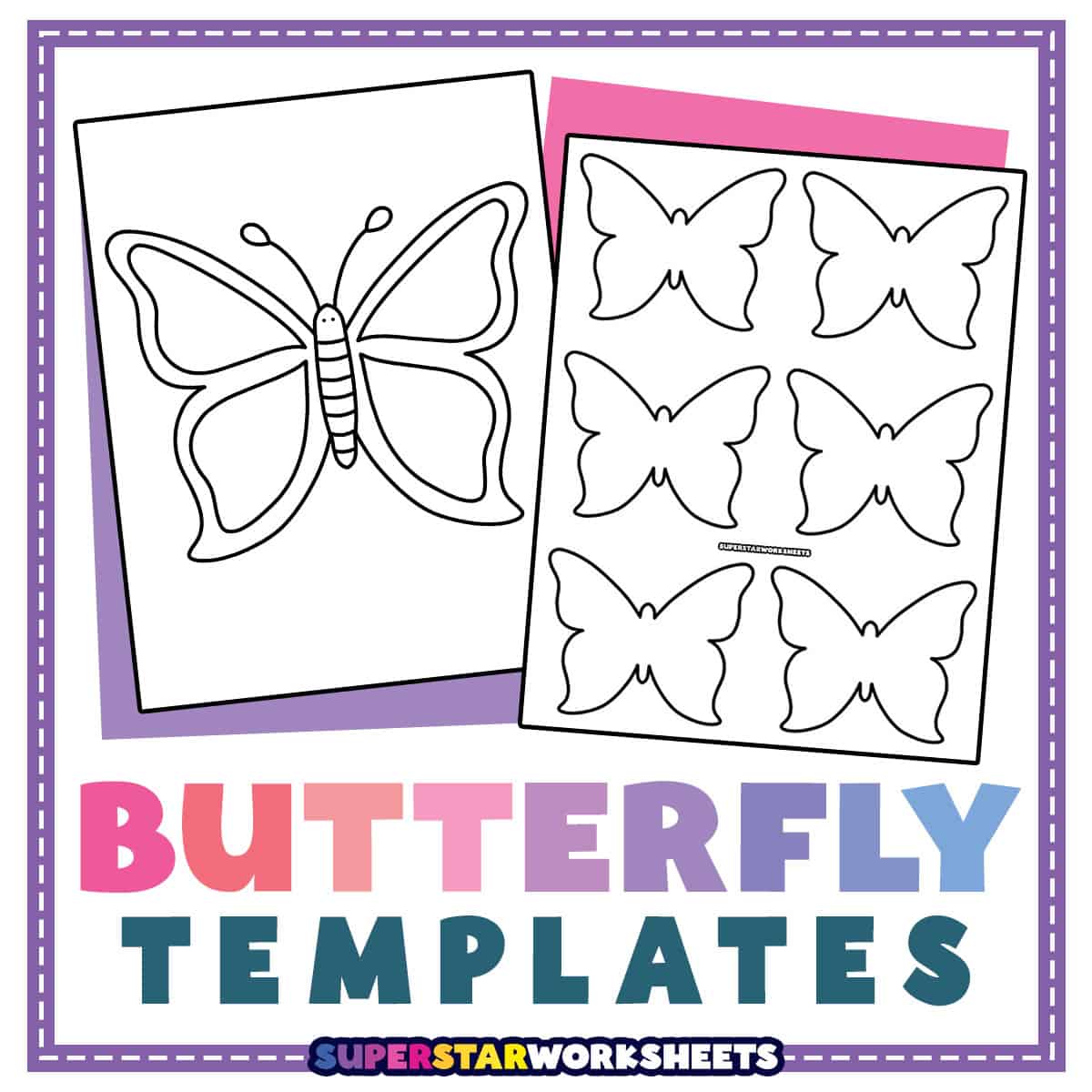 printable stencils butterfly outline