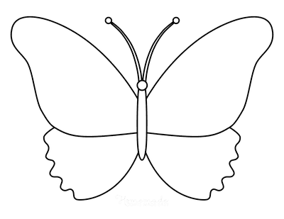 Free Printable Butterfly Templates &  Outlines