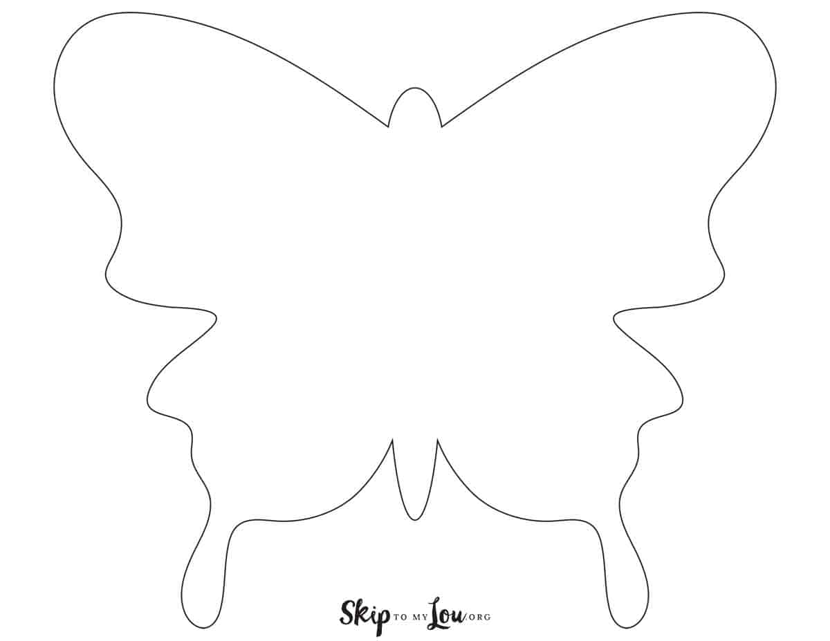 printable stencils butterfly outline