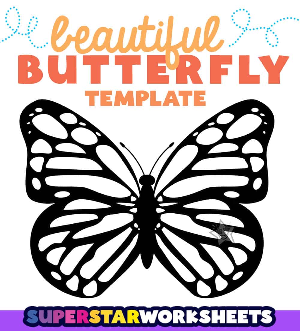Butterfly Templates -Worksheets Library