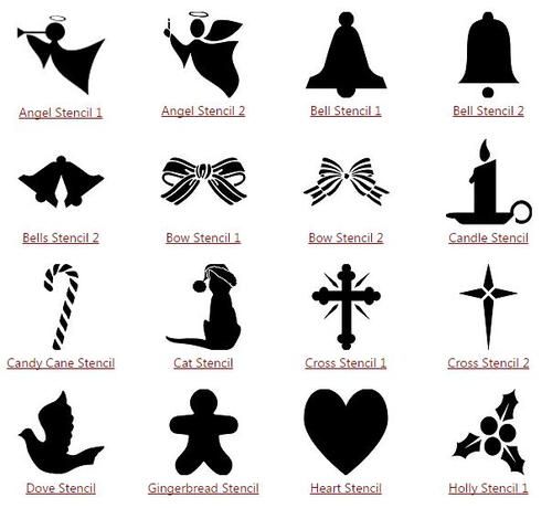 Printable Christmas Stencils