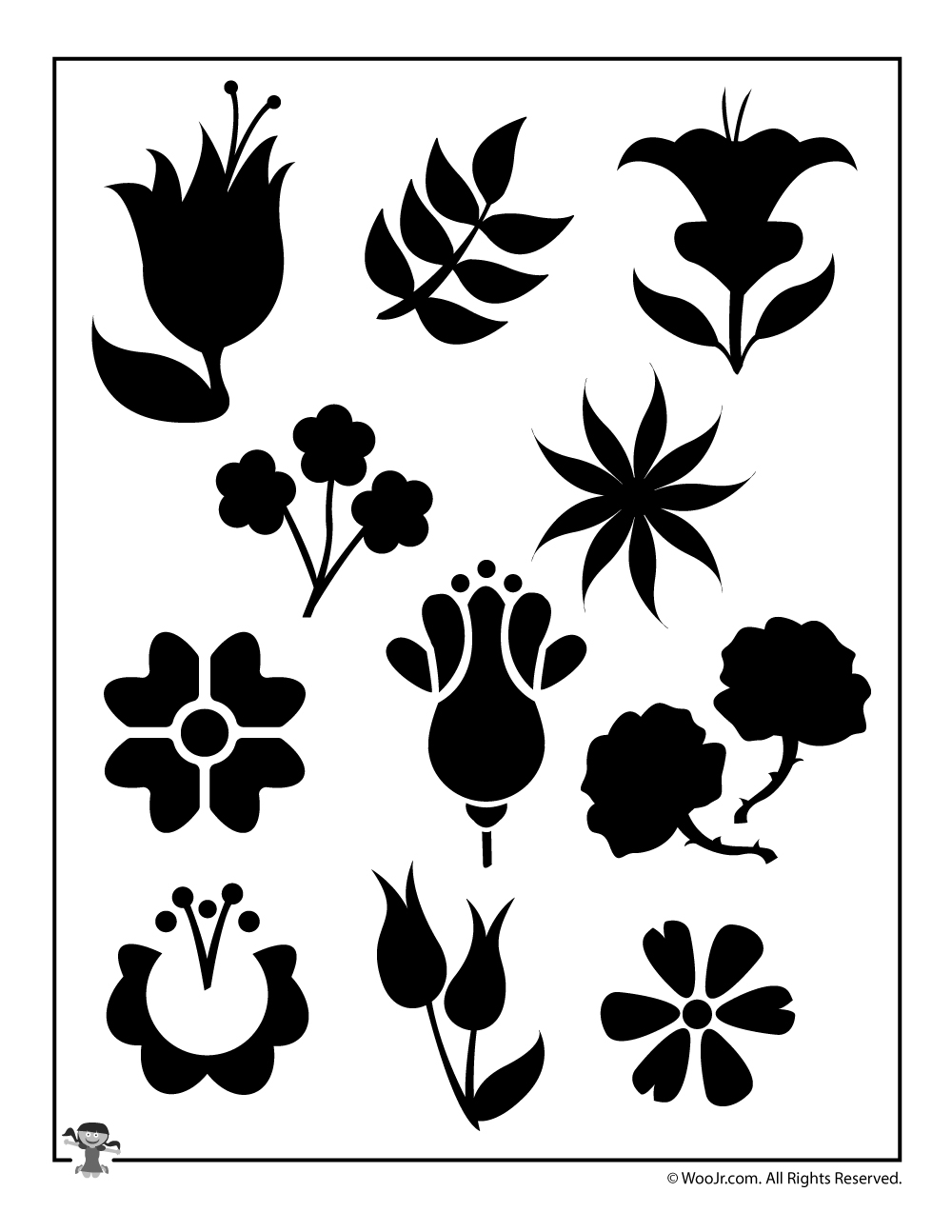 printable stencils flowers