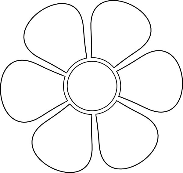 Large Flower Stencils - 10 Free PDF Printables | Printablee
