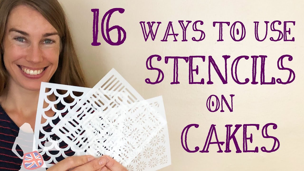 16 Ways To Use Stencils On Cakes - YouTube