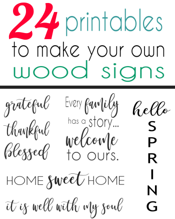 printable stencils for wood signs