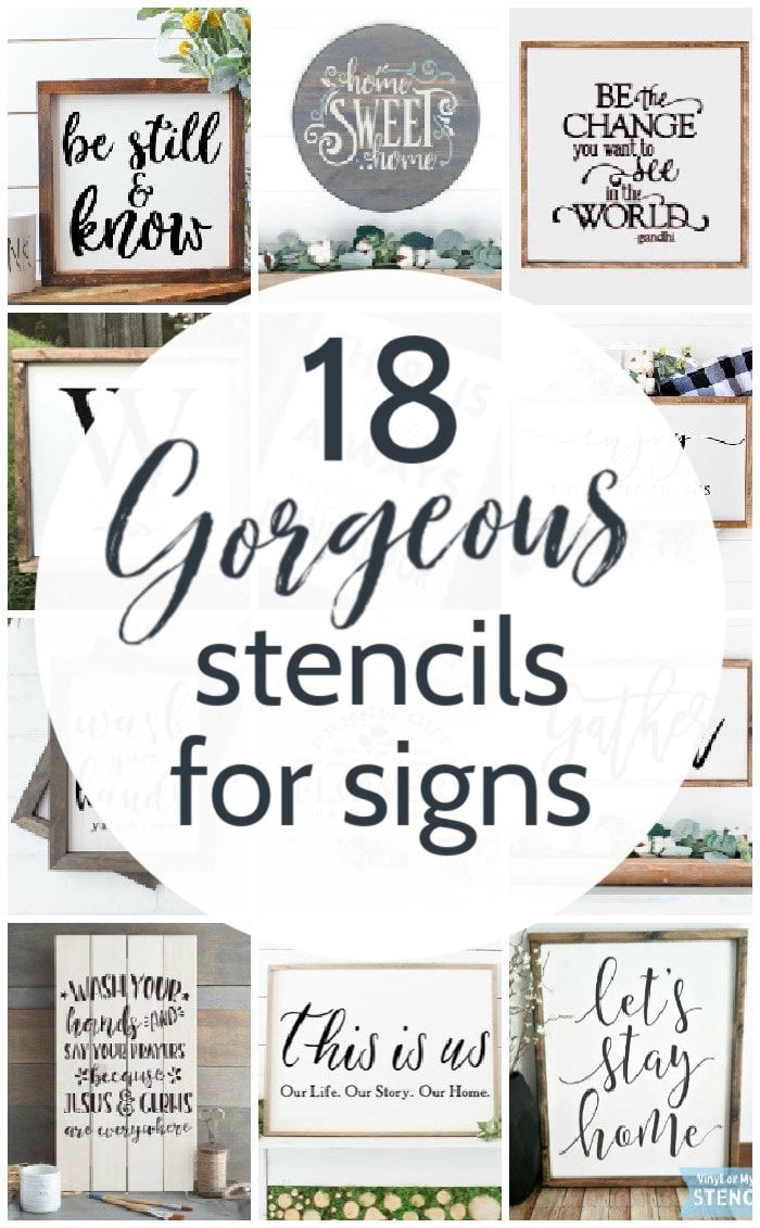 printable stencils for wood signs