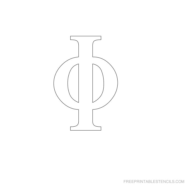 printable stencils greek letters