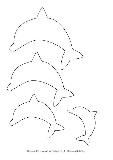 printable stencils of dolphins