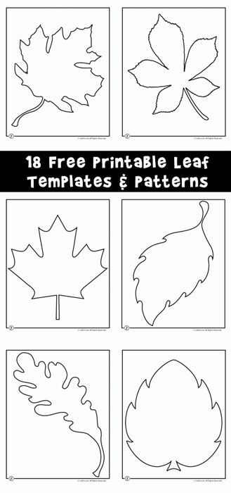 printable stencils of leaves