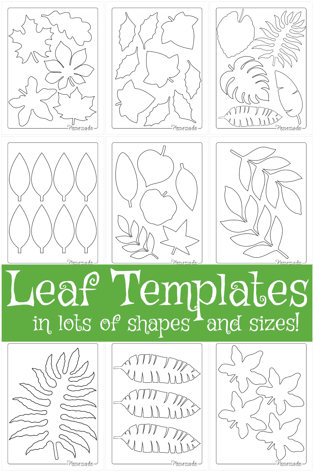 printable stencils of leaves