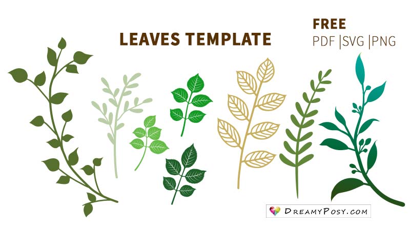 printable stencils of leaves