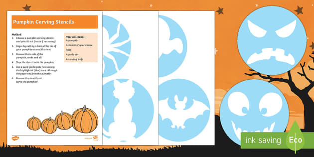 printable stencils pumpkin carving