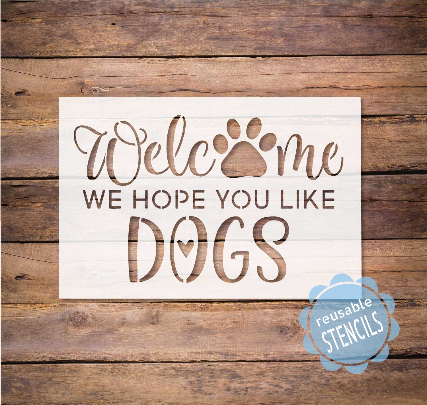 Welcome we hope you like DOGS / paw print stencil| WallCutz Crafts